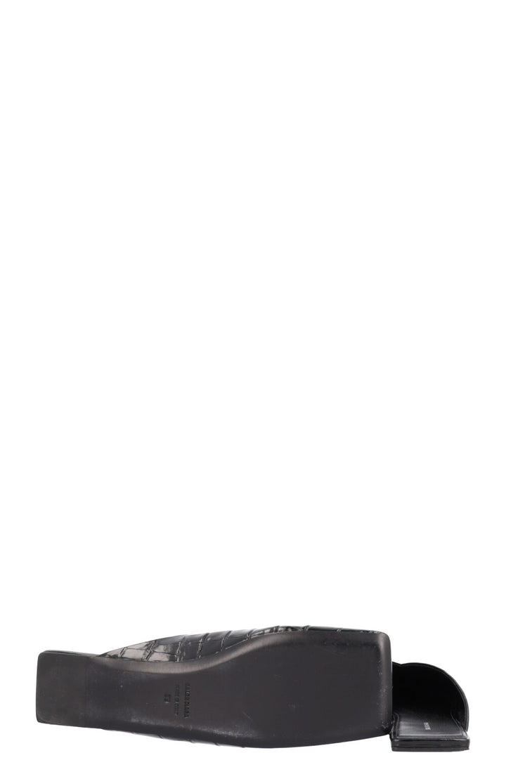 BALENCIAGA BB Double Square Flats Mules