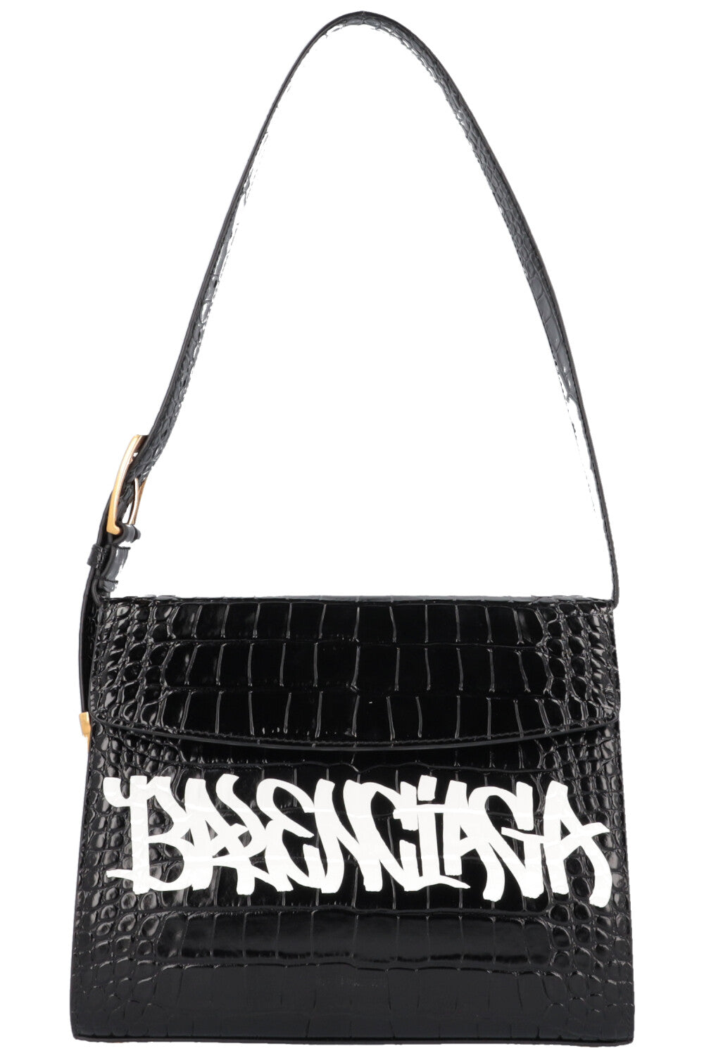 Balenciaga Croco Printed Leather GHOST MEDIUM Shoulder Bag women  Glamood  Outlet