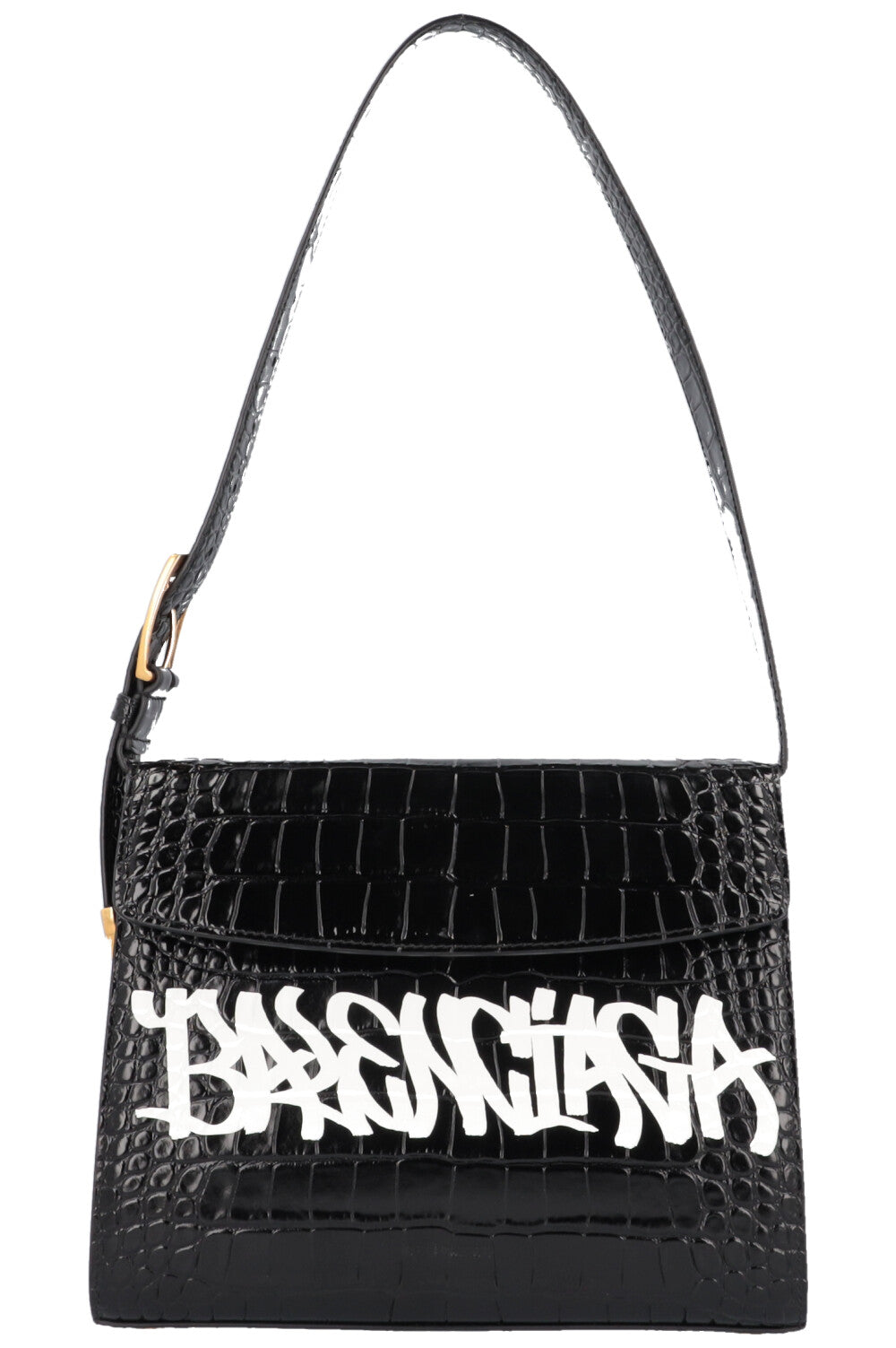 BALENCIAGA Ghost Graffiti M Bag Croc REAWAKE