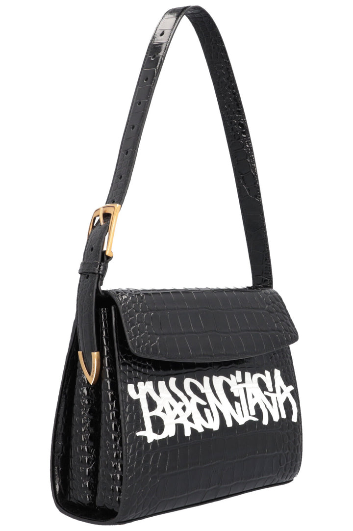 BALENCIAGA Ghost Graffitti M Bag Croc