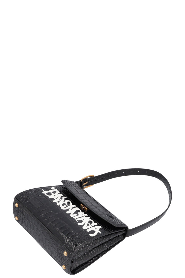 BALENCIAGA Ghost Graffitti M Bag Croc