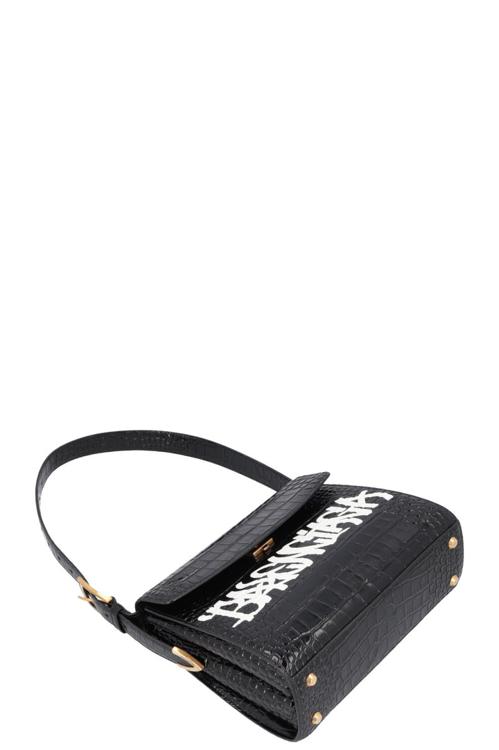 BALENCIAGA Ghost Graffitti M Bag Croc