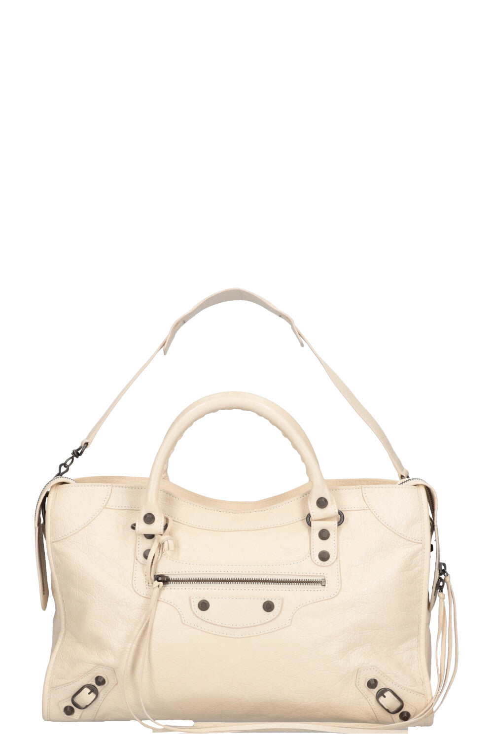 White balenciaga city bag best sale