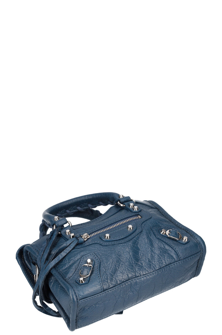 BALENCIAGA City Bag Nano Blue