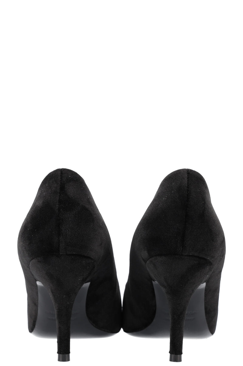 BALENCIAGA BB Knife Pumps Black Velvet