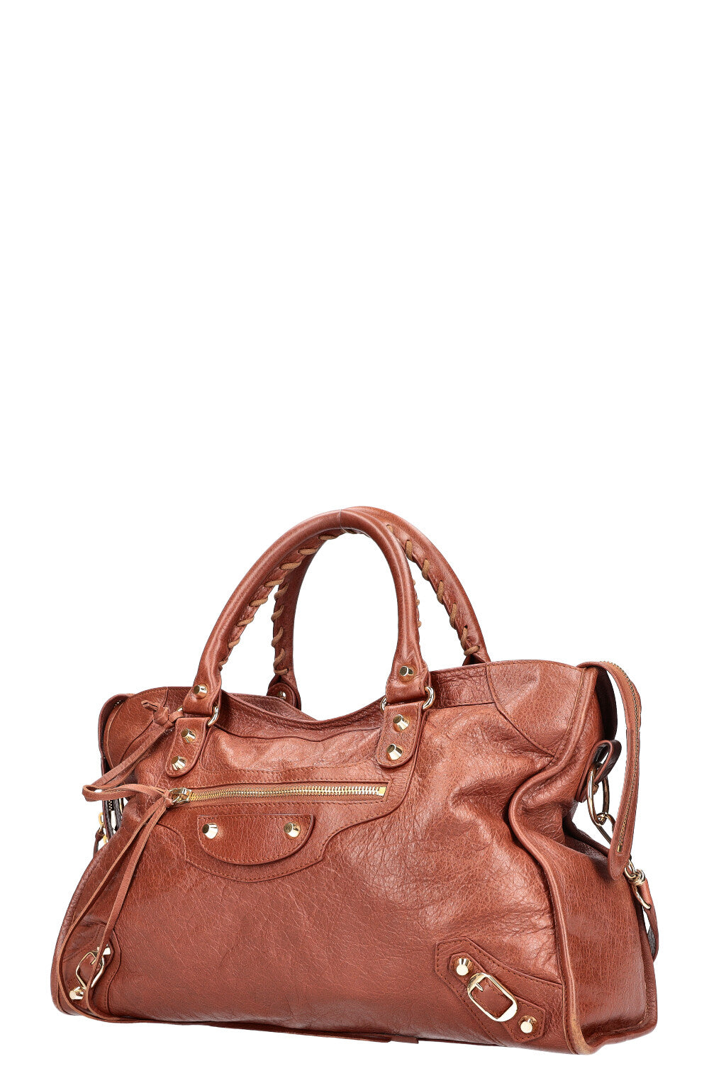 BALENCIAGA Classic City Bag Brown REAWAKE