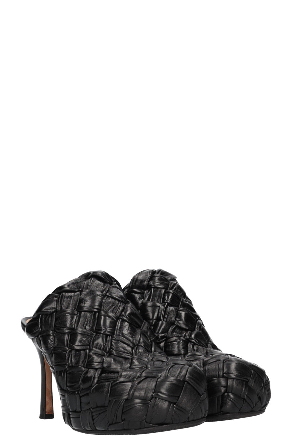 BOTTEGA VENETA Intrecciato Mules Black