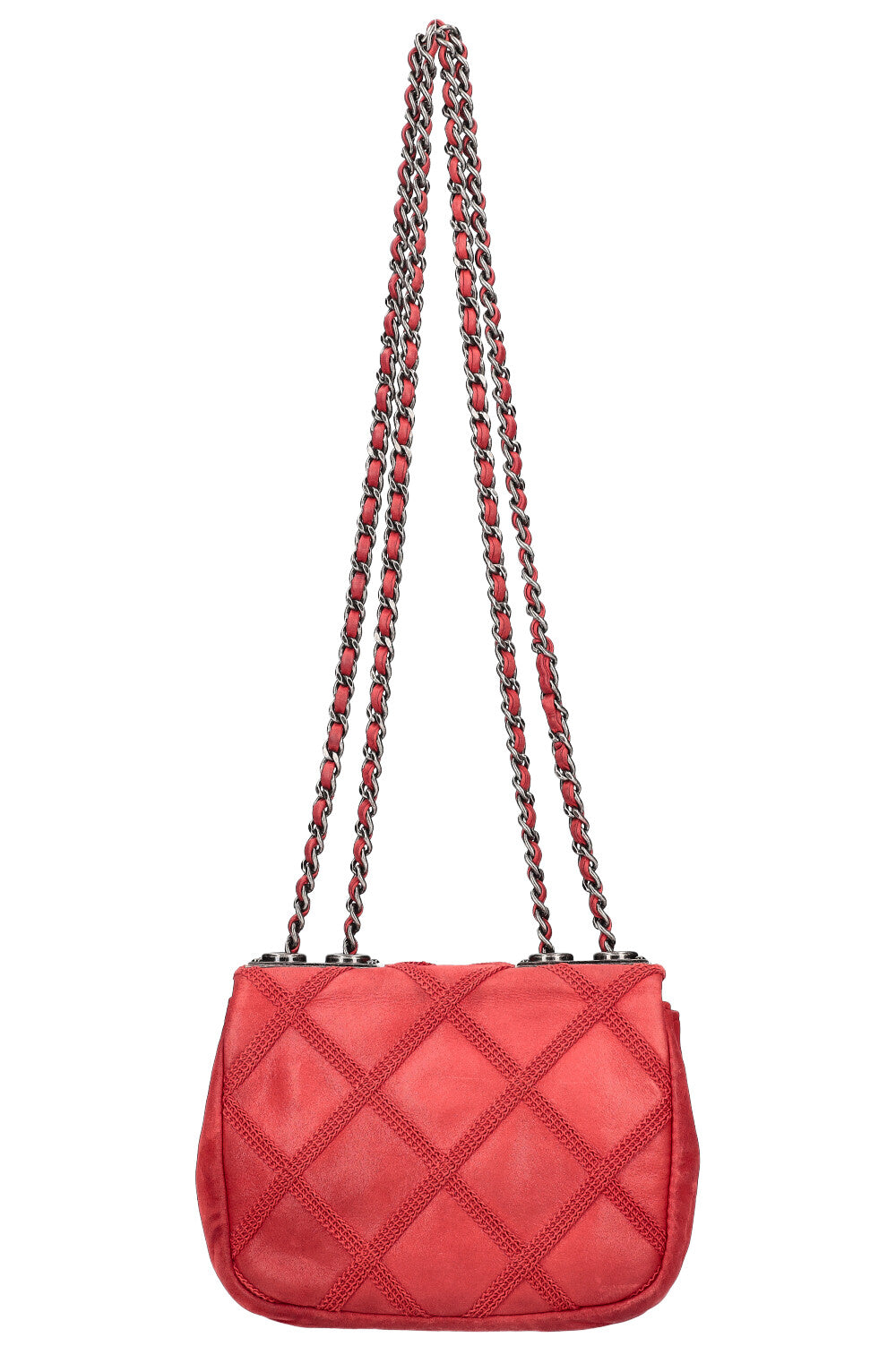 CHANEL Mini Flap Bag Iridescent Red