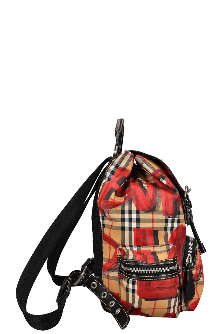 BURBERRY Graffiti Backpack Nylon Nova Check