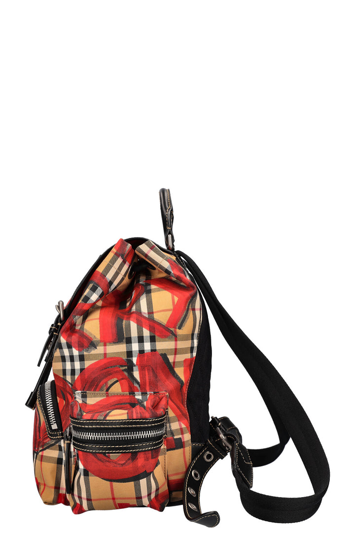 BURBERRY Graffiti Backpack Nylon Nova Check