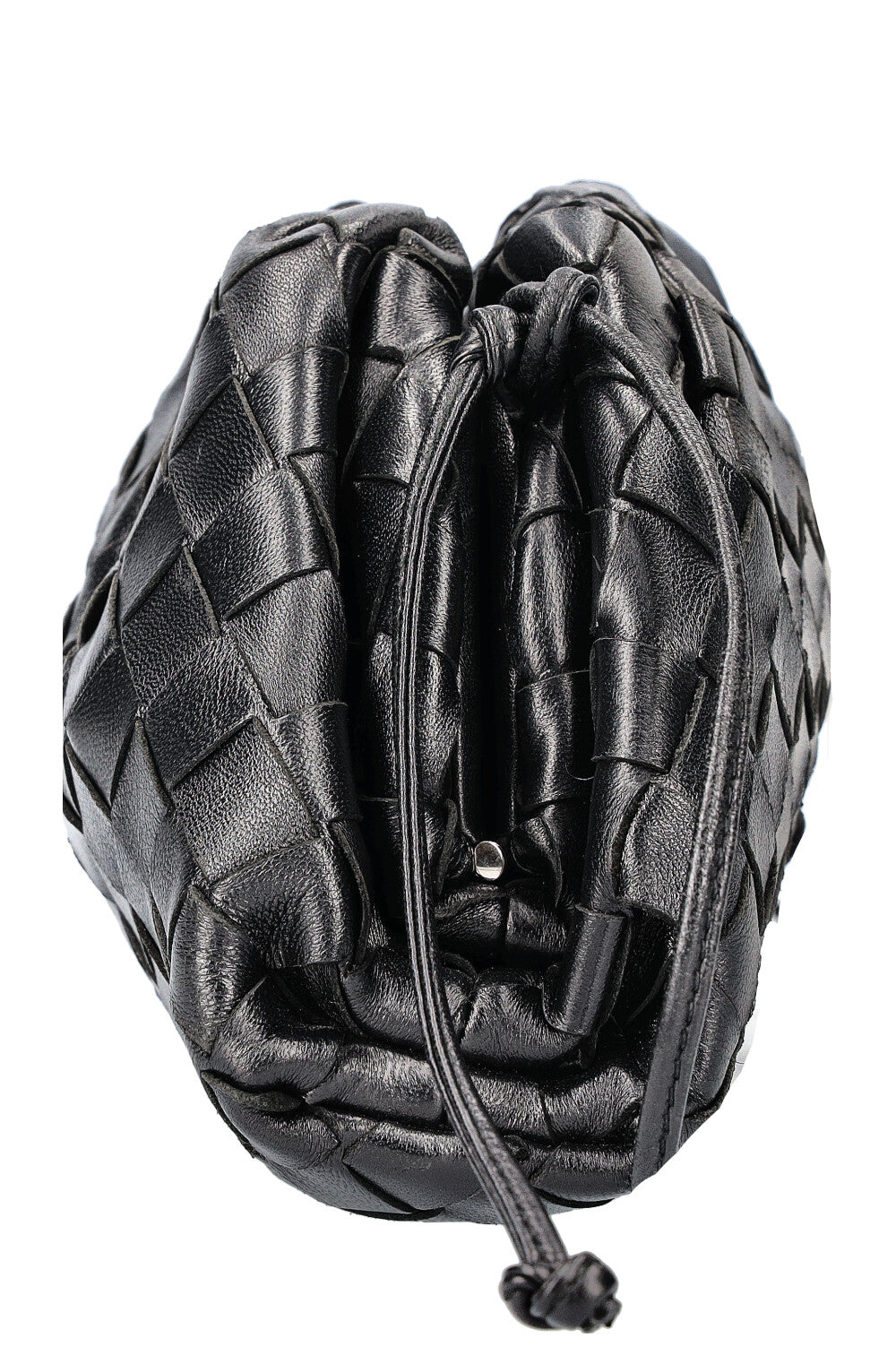BOTTEGA VENETA La Pochette Mini Intrecciato Noir