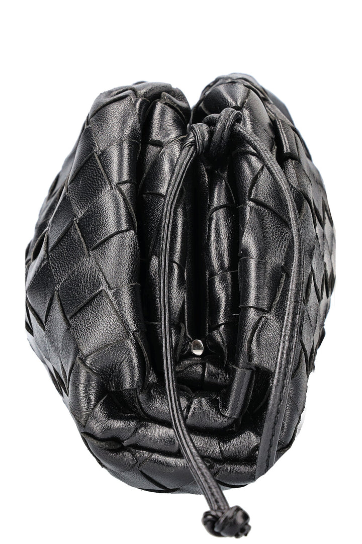 BOTTEGA VENETA La Pochette Mini Intrecciato Noir