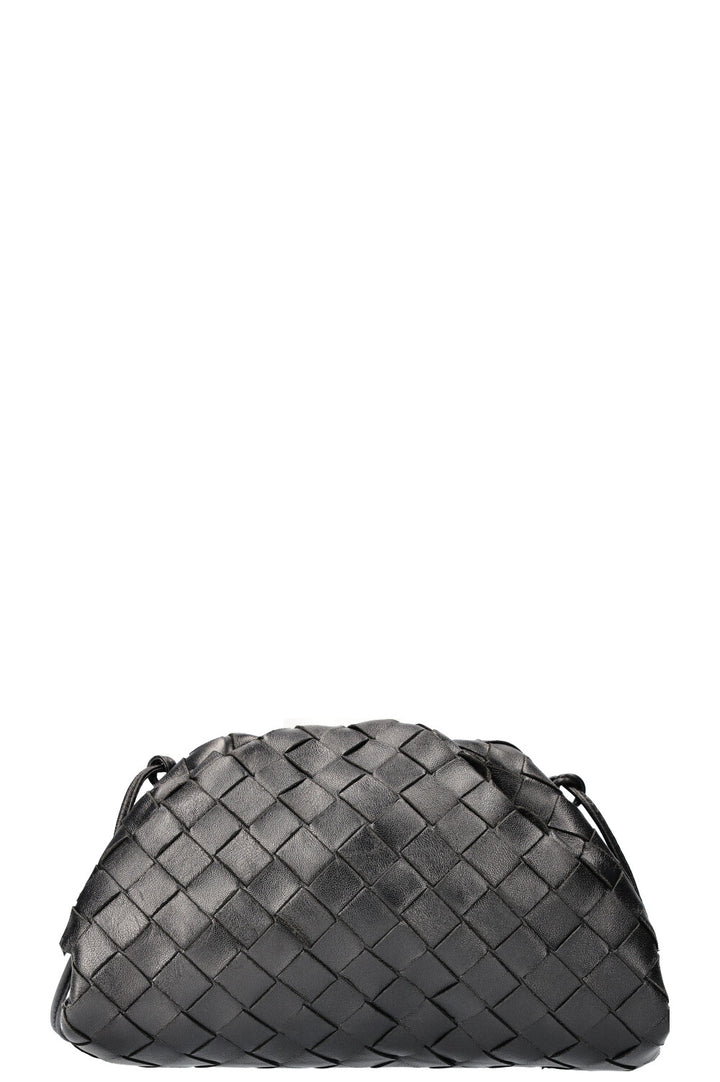 BOTTEGA VENETA La Pochette Mini Intrecciato Noir