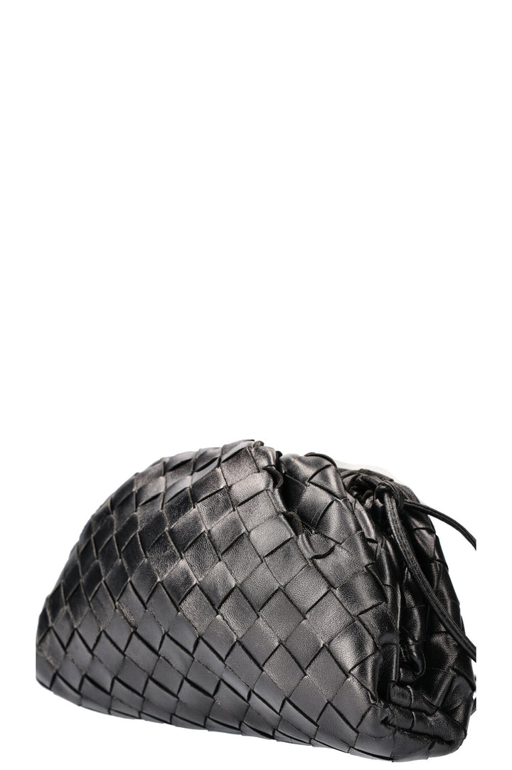 BOTTEGA VENETA La Pochette Mini Intrecciato Noir