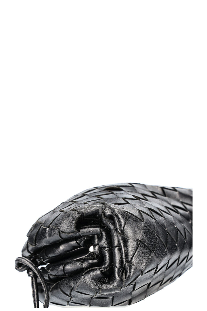 BOTTEGA VENETA La Pochette Mini Intrecciato Noir