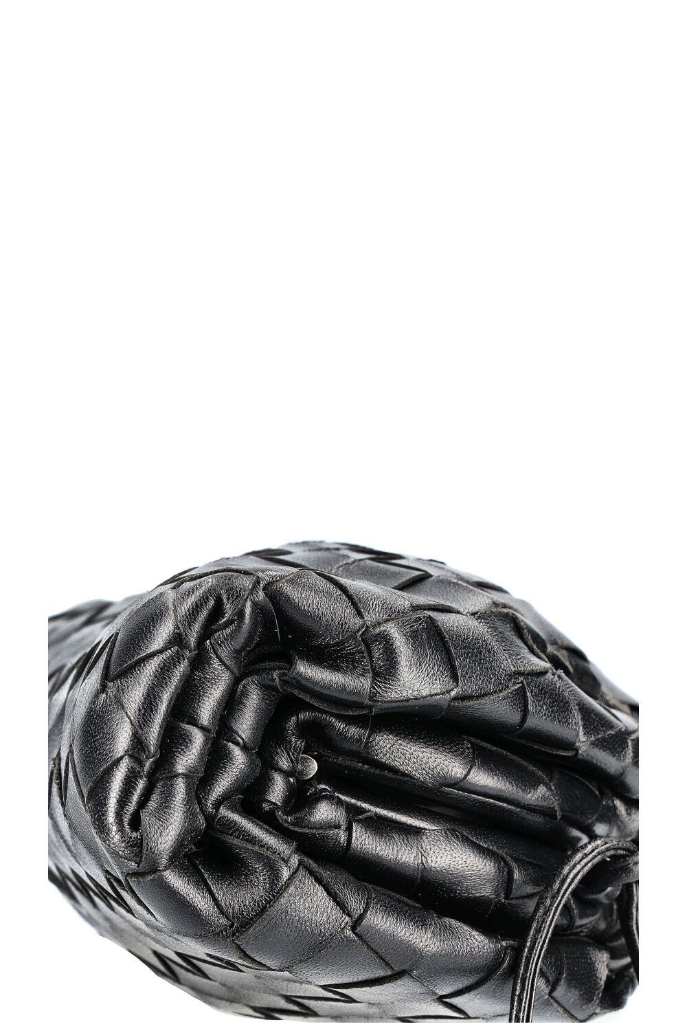 BOTTEGA VENETA La Pochette Mini Intrecciato Noir