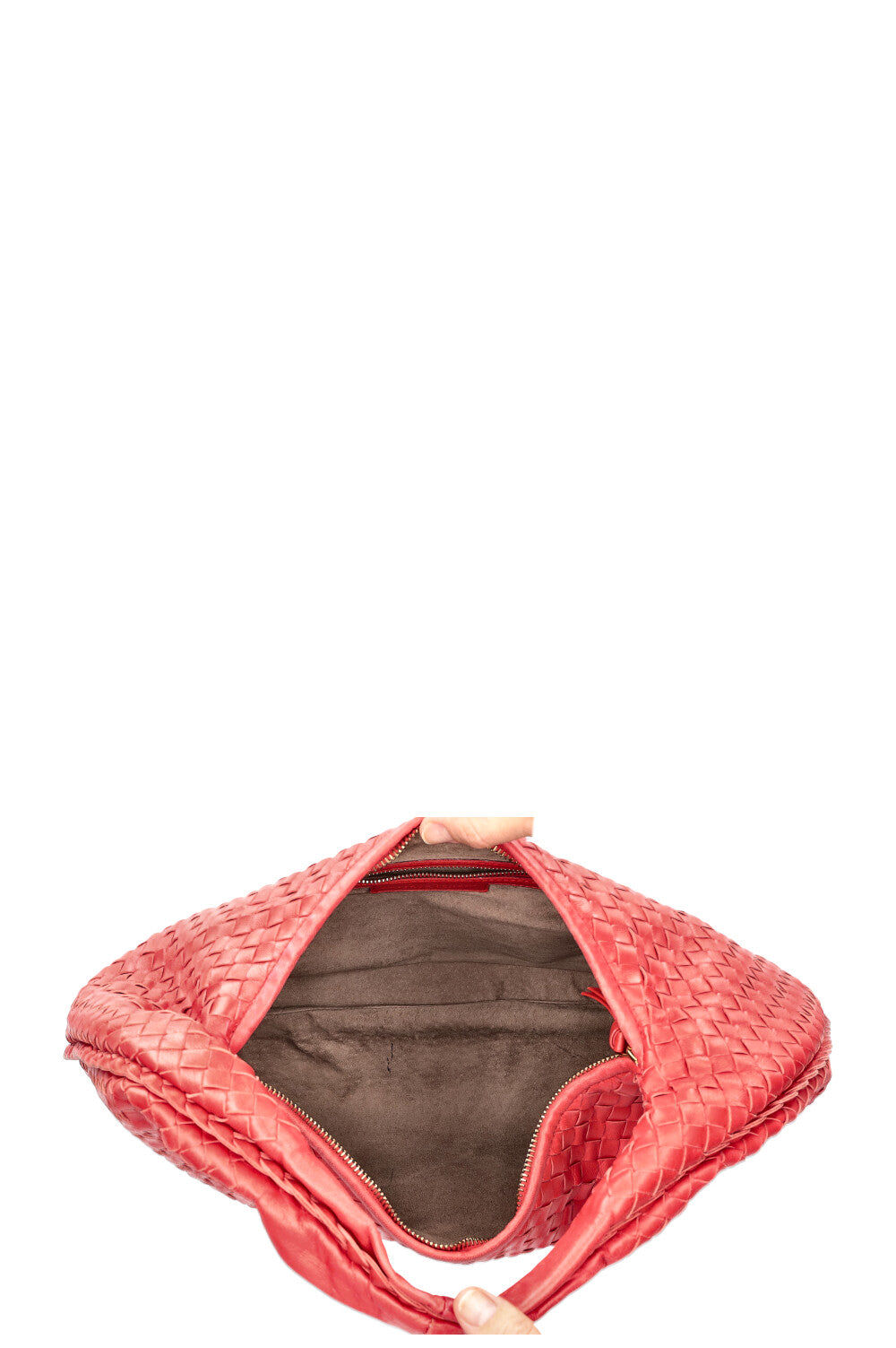 BOTTEGA VENETA Hobo Bag Intrecciato Red