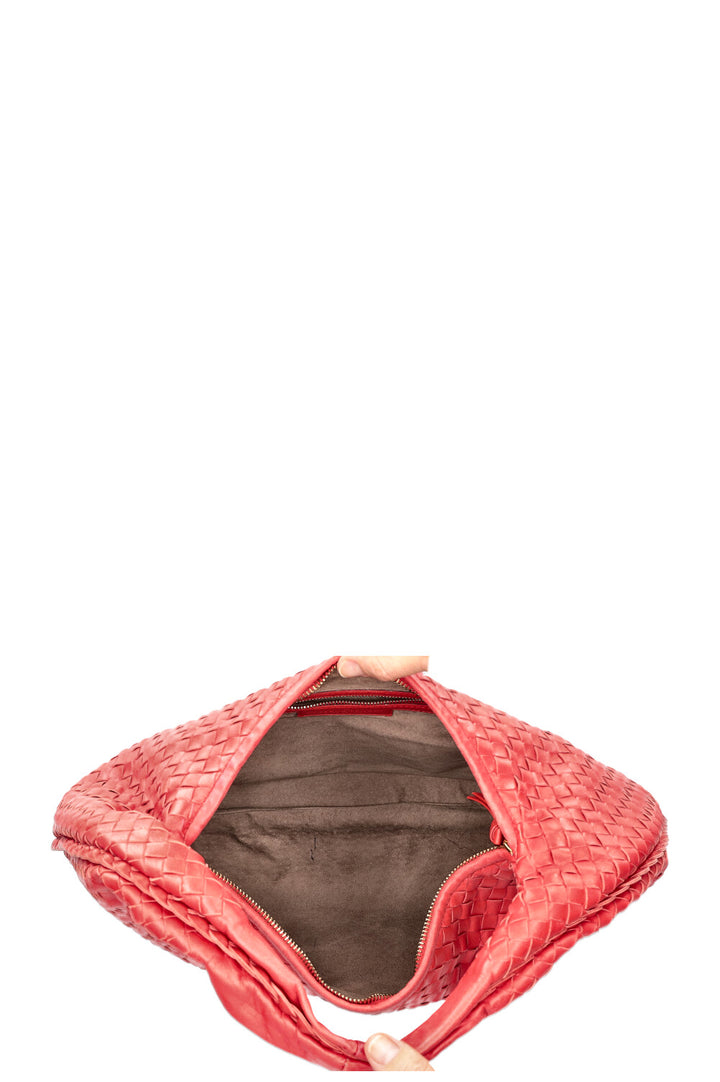 BOTTEGA VENETA Sac Hobo Intrecciato Rouge