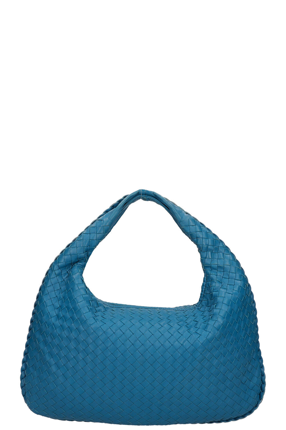 BOTTEGA VENETA Petit Sac Hobo Veneta Bleu Intrecciato