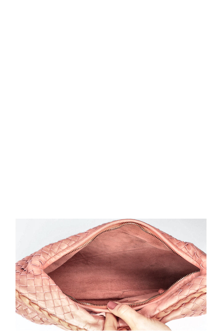 BOTTEGA VENETA Hobo Bag Intrecciato Pink