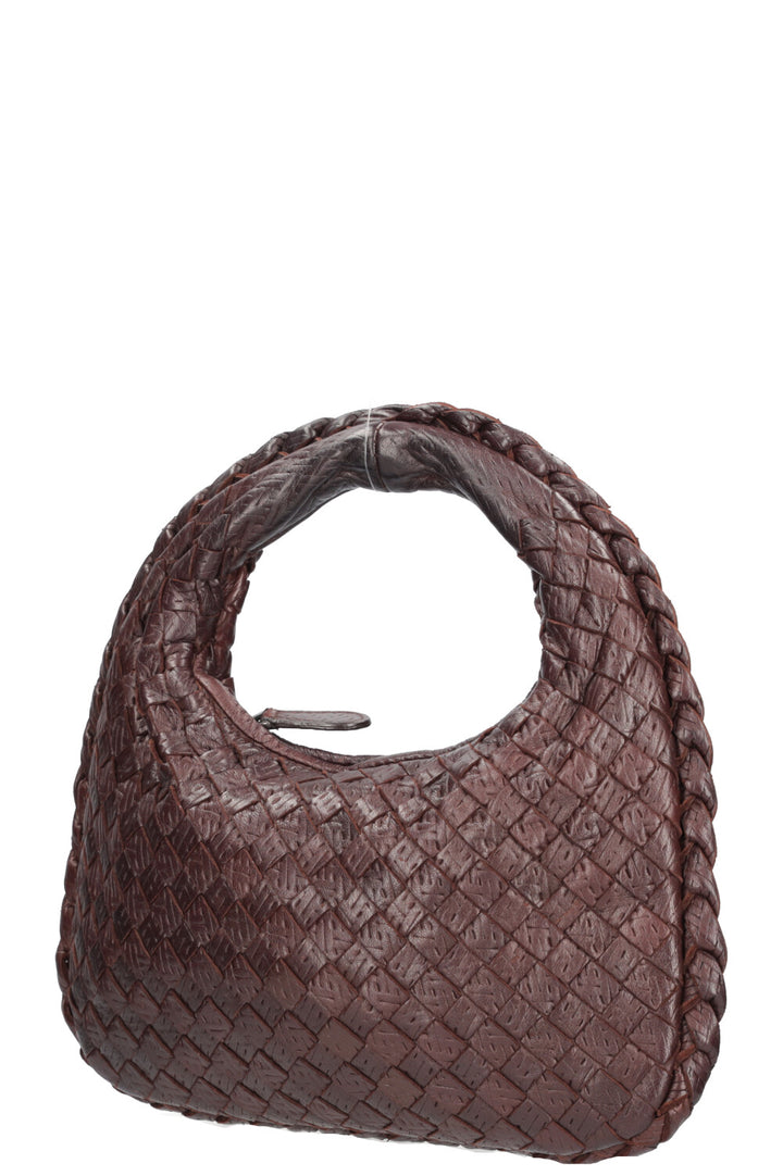 BOTTEGA VENETA Intrecciato Mini Veneta Hobo Bag Brown