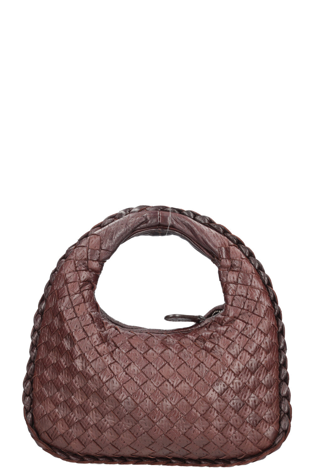 BOTTEGA VENETA Intrecciato Mini Veneta Hobo Bag Brown