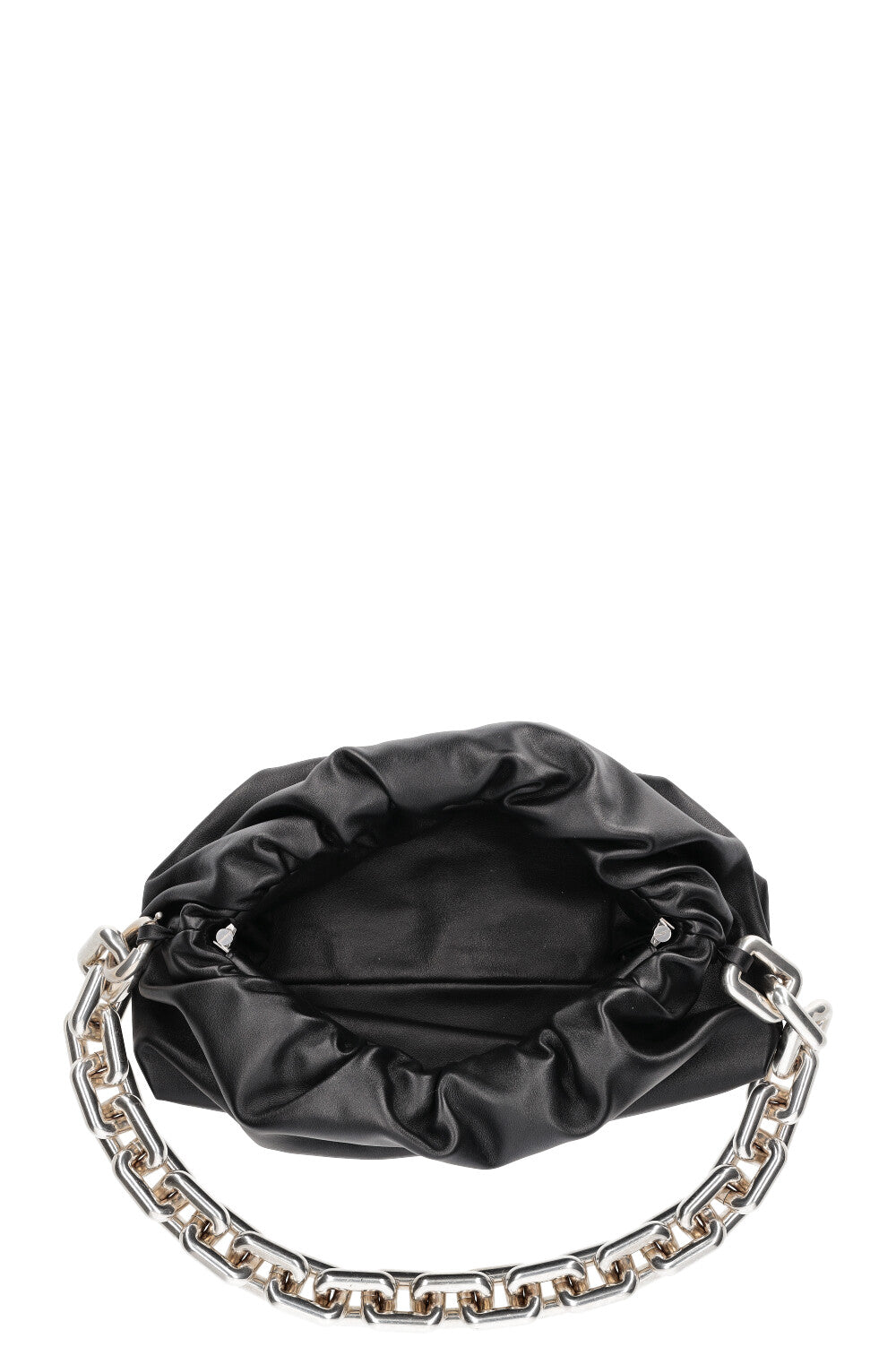 BOTTEGA VENETA The Chain Pouch Black Silver