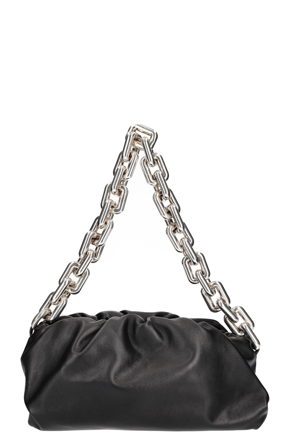 BOTTEGA VENETA The Chain Pouch Black Silver