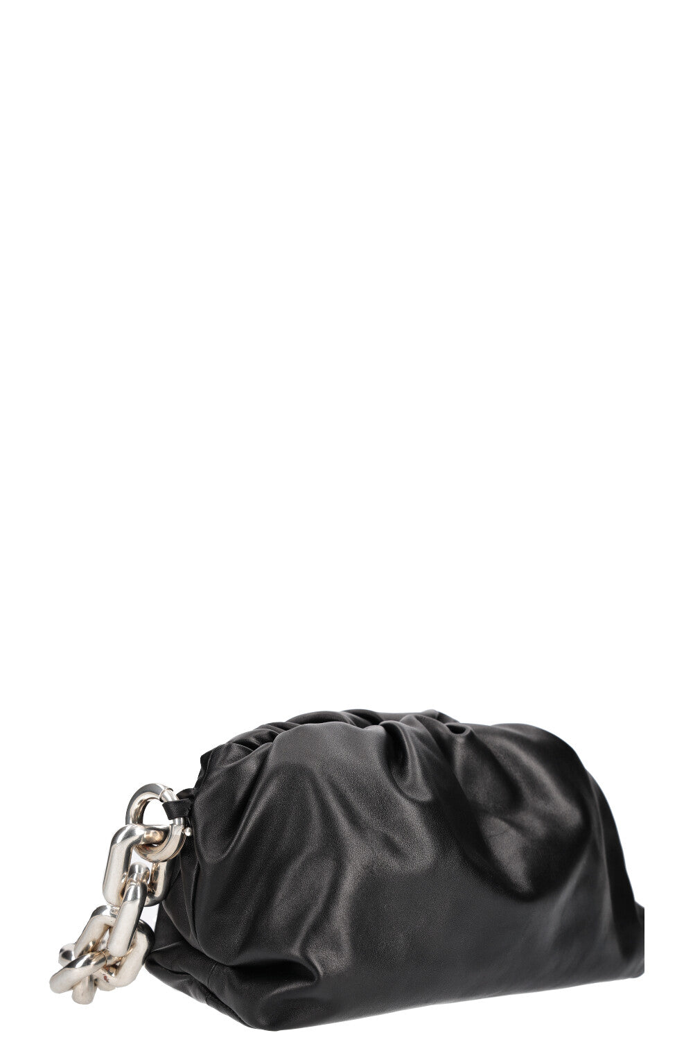 BOTTEGA VENETA The Chain Pouch Black Silver