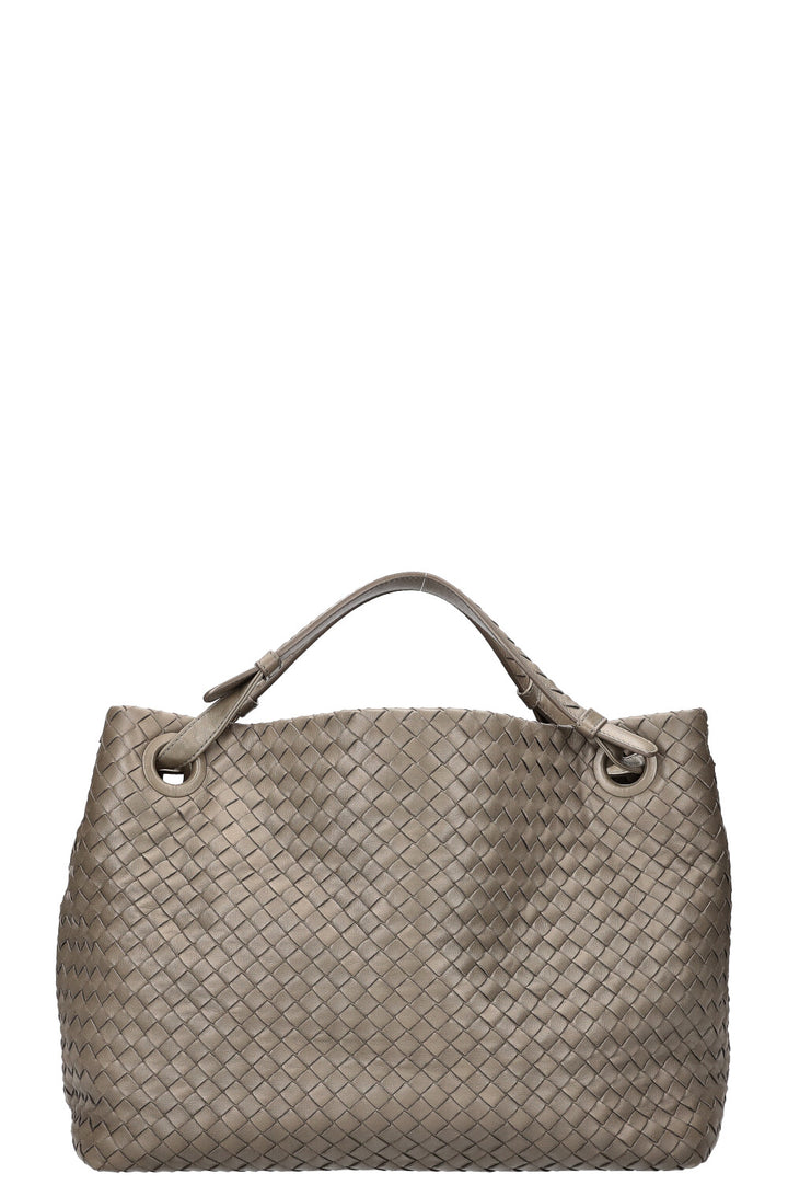 BOTTEGA VENETA Bella Tote Bag Intrecciato Etoupe