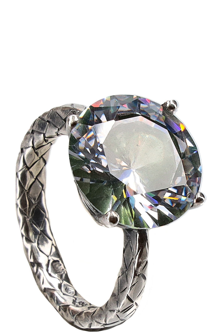 BOTTEGA VENETA Ring 925 Silver Crystal