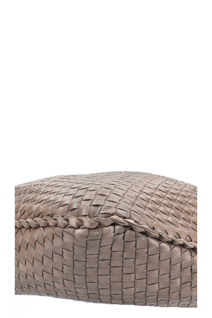 BOTTEGAVENETA Hobo Veneta Intrecciato Taupe