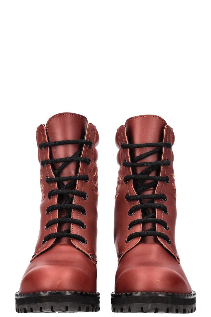 Bottes BOTTEGA VENETA Ranger Rouge