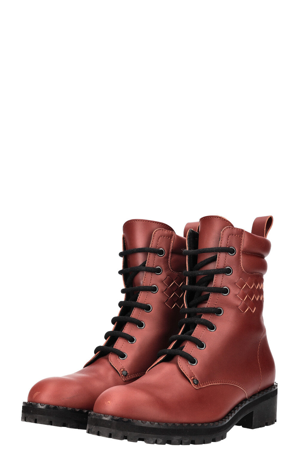 BOTTEGA VENETA Ranger Boots Red