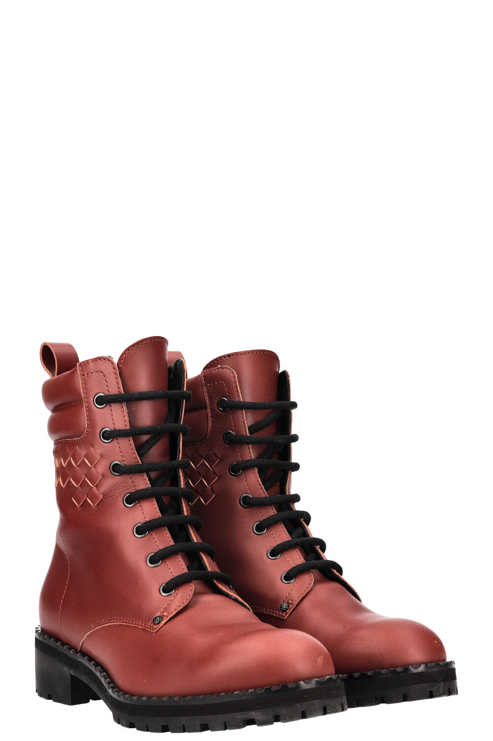 BOTTEGA VENETA Ranger Boots Red