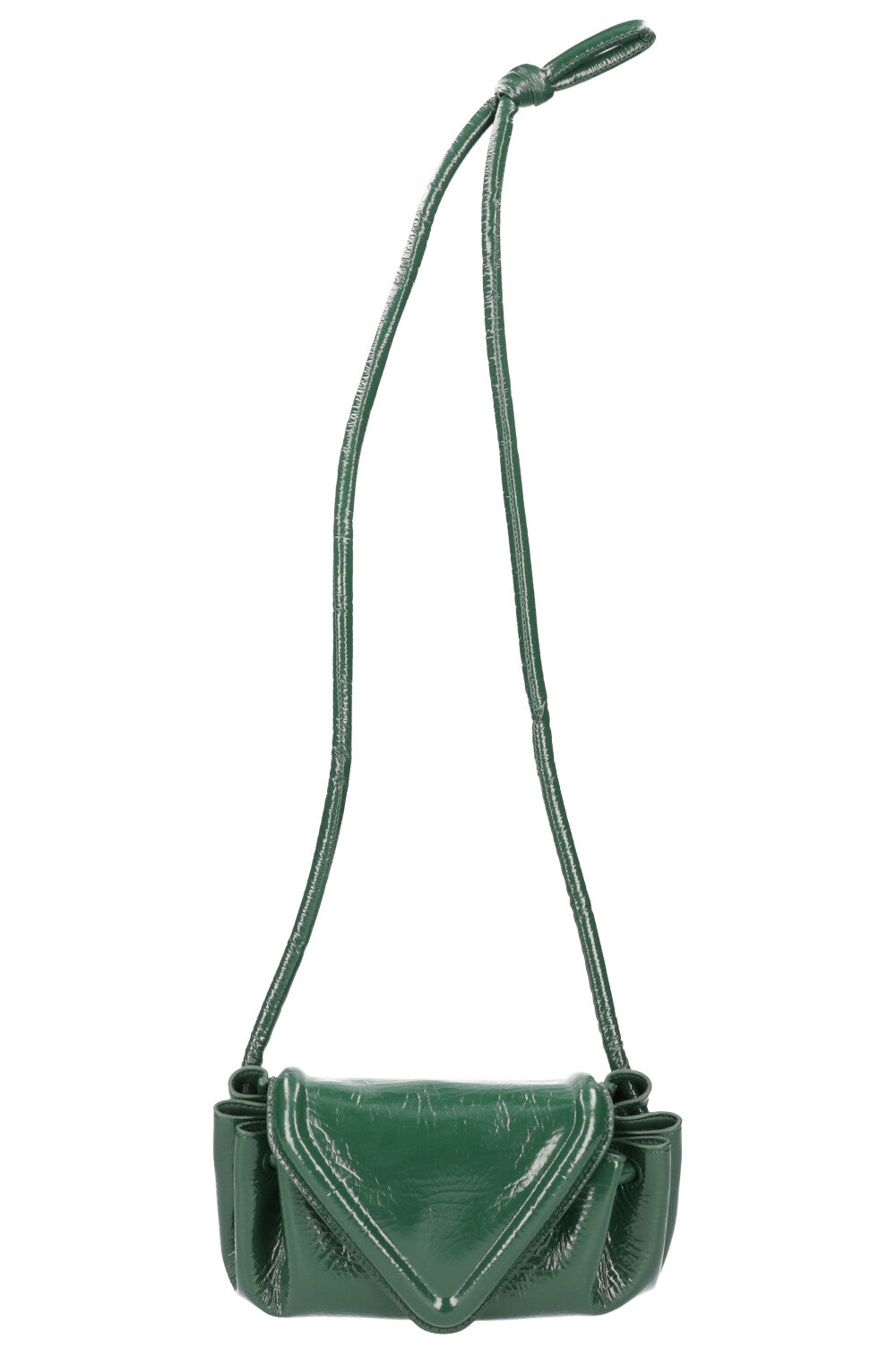 BOTTEGA VENETA Small Beak Bag Patent Green