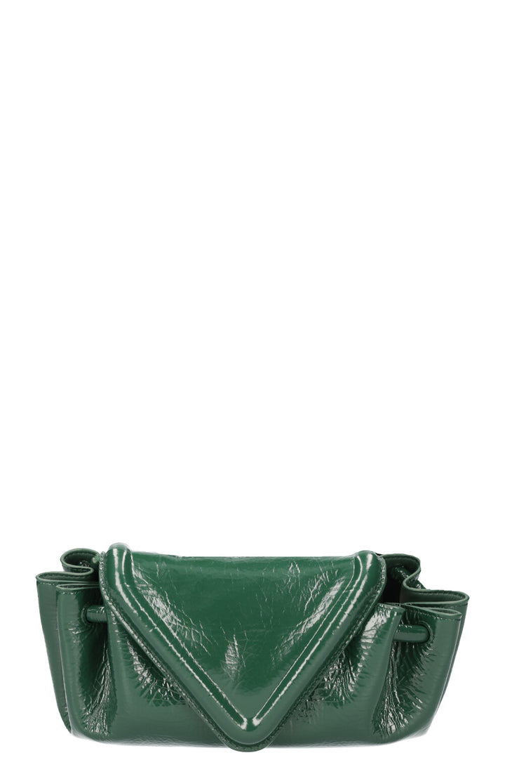 BOTTEGA VENETA Small Beak Bag Patent Green