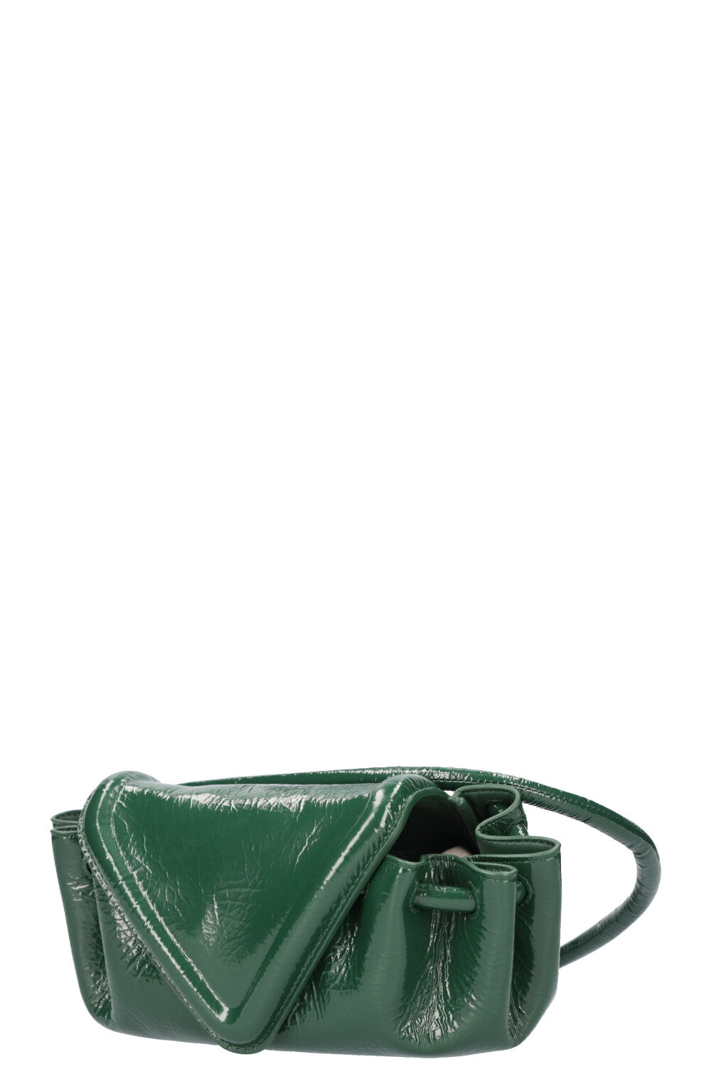 BOTTEGA VENETA Small Beak Bag Patent Green