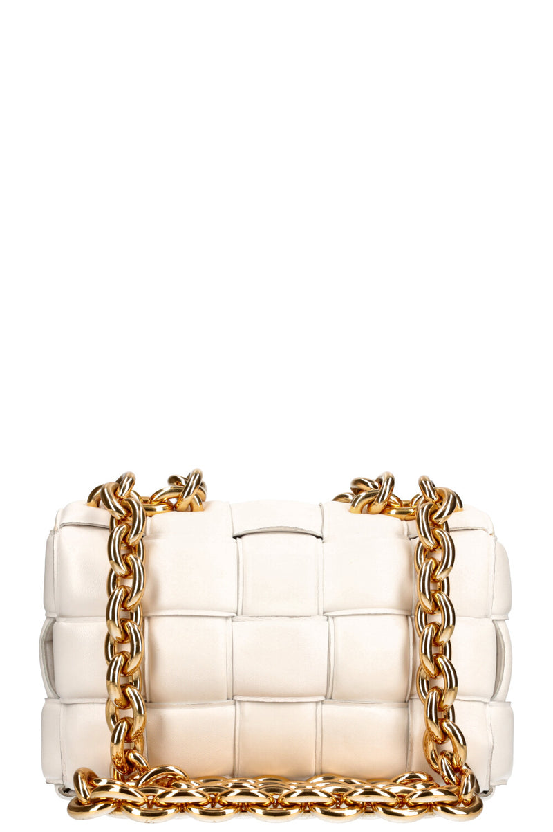 BOTTEGA VENETA Chain Cassette Bag White