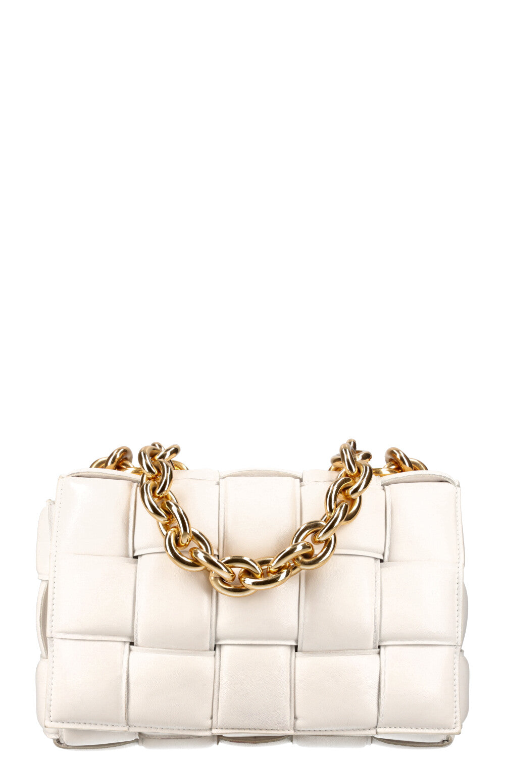 BOTTEGA VENETA Chain Cassette Bag White