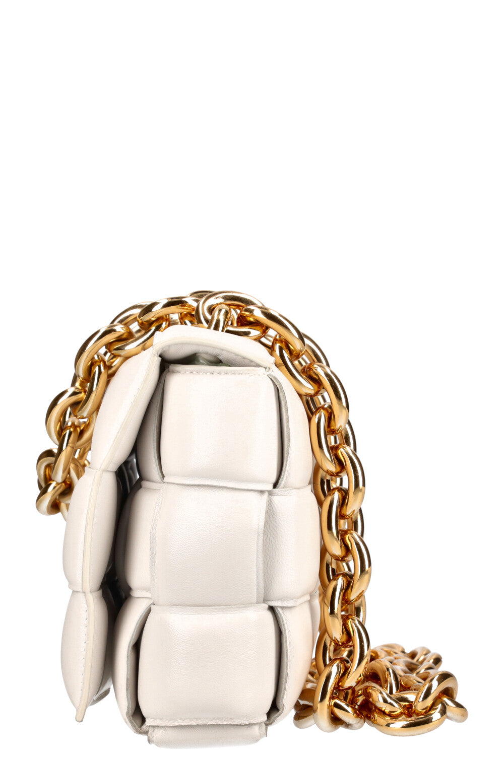 BOTTEGA VENETA Chain Cassette Bag White