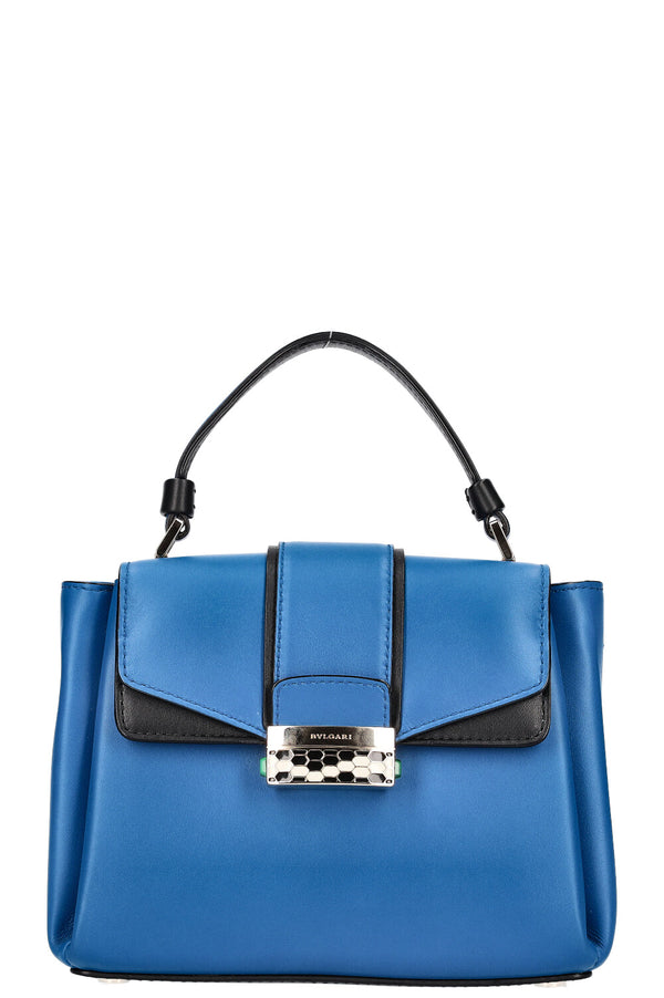 BULGARI Serpenti Viper Sac à poignée supérieure Bleu
