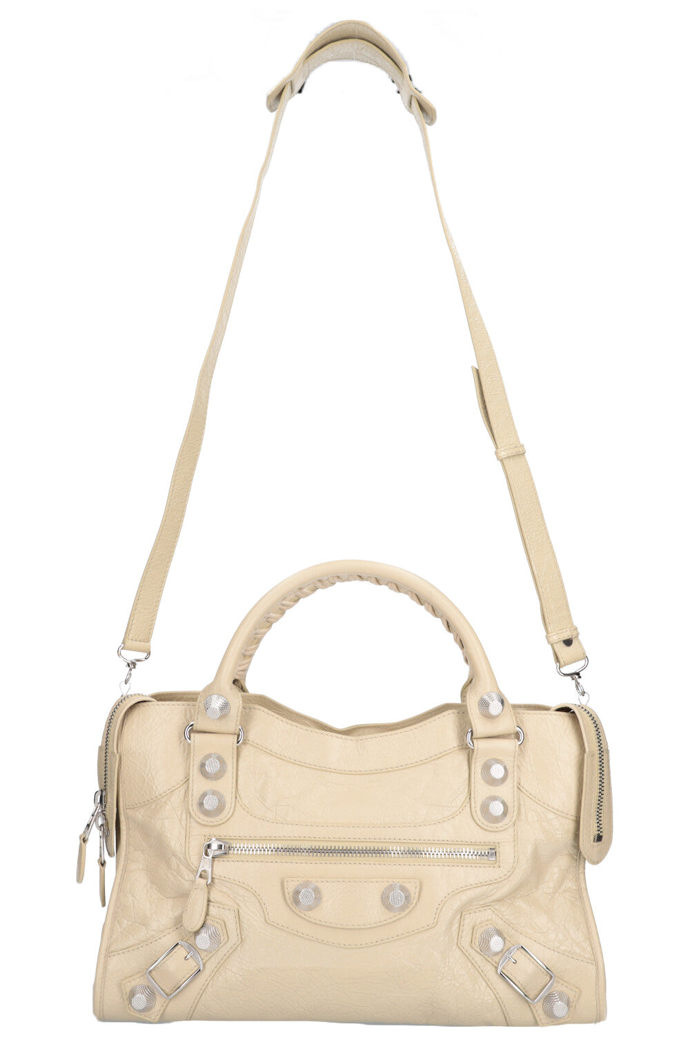 BALENCIAGA Sac City Giant Clous Ecru