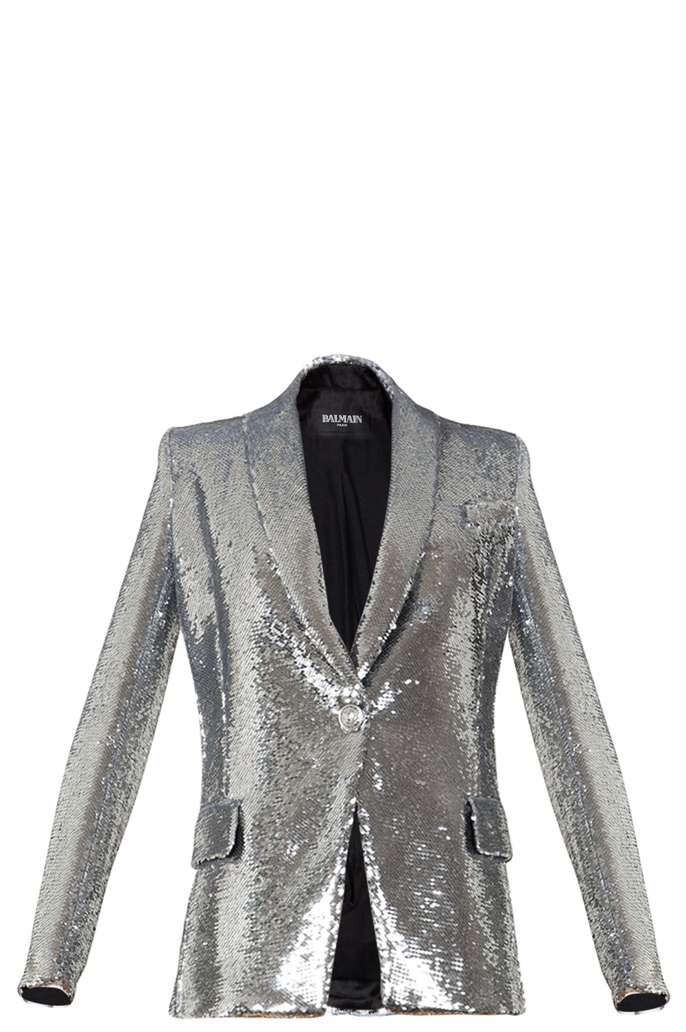 BALMAIN Jacket Sequin Silver