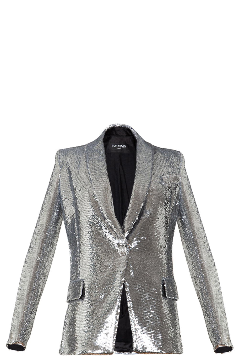 BALMAIN Veste Paillettes Argent