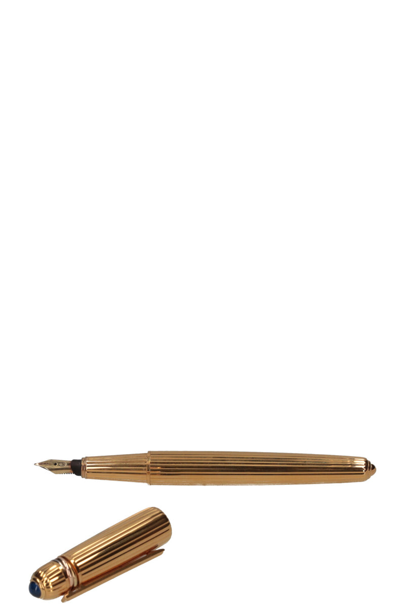 CARTIER Pasha de Cartier Fountain Pen Gold Plated 18k