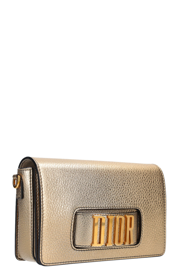 CHRISTIAN DIOR Dio(r)evolution Flap Bag Gold