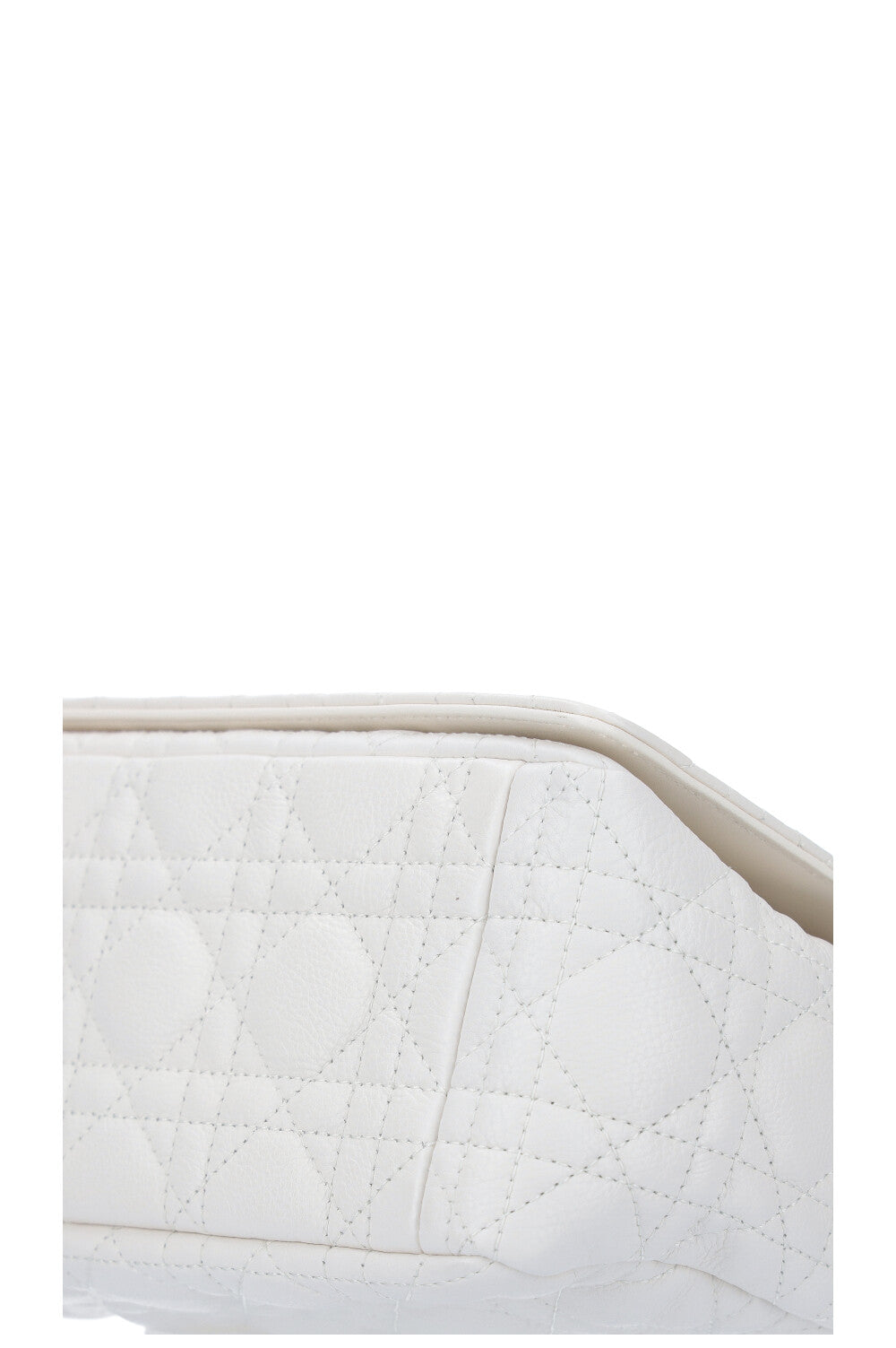 CHRISTIAN DIOR Large Caro Bag Cannage White