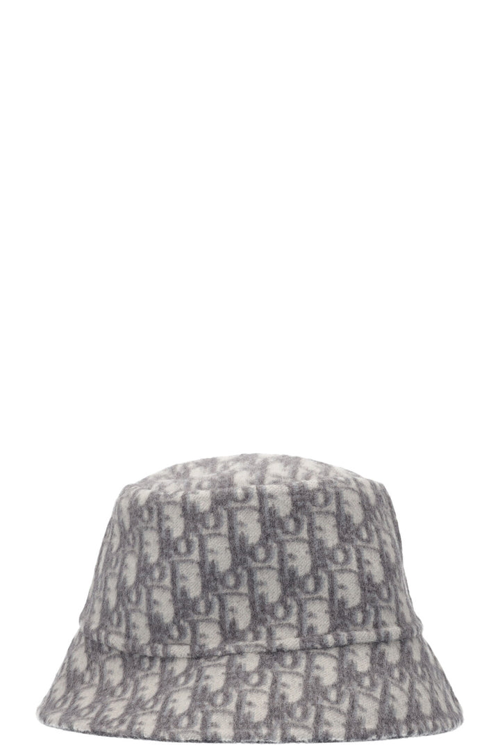 CHRISTIAN DIOR Bucket Hat Reversible Oblique Grey