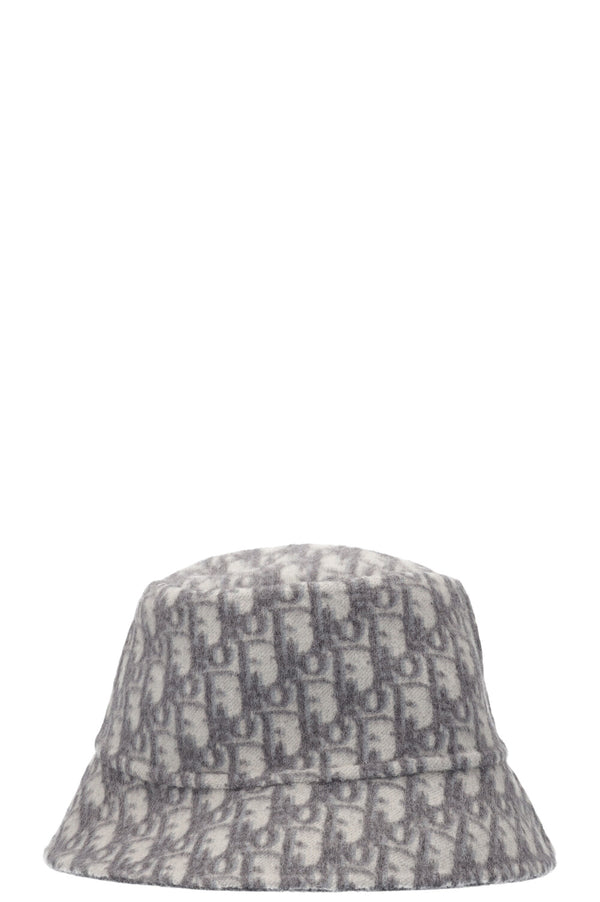 CHRISTIAN DIOR Chapeau Bob Réversible Oblique Gris